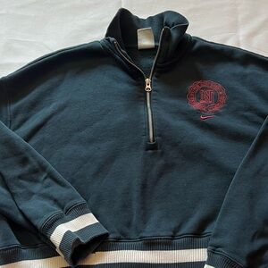 Nike Phoenix Fleece Heritage Women's Oversized 1/2-Zip Crop Sweatshirt Size: L